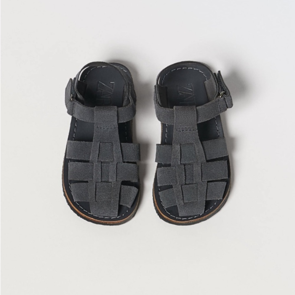Zara leather cage sandals